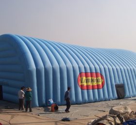 Tent1-351 Tente gonflable bleue