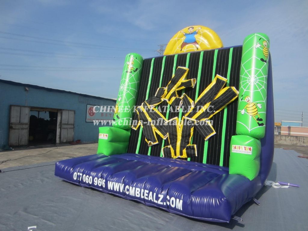 T11-980 High Quality Funny Inflatable Games Inflatable Velcoros Wall