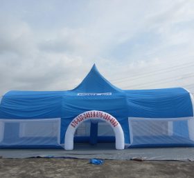 Tent1-105 Tente gonflable géante bleue