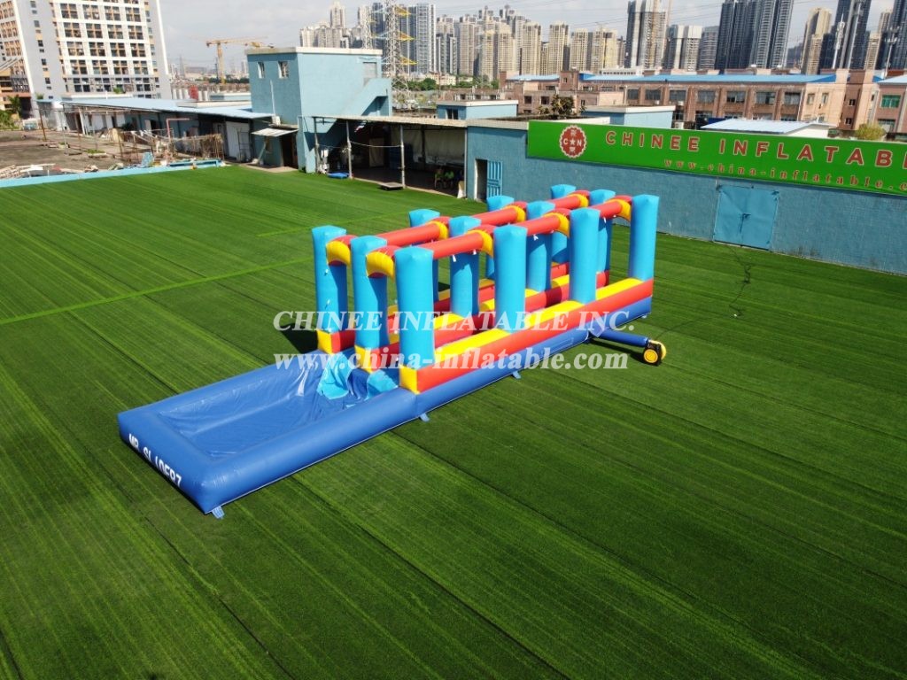 T8-546 Outdoor 12M Slip And Slide Inflatable Water Game For Kids Event