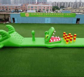 T10-109 Crocodile thème Gonflable Steeple Race Gonflable pour enfants Sports nautiques Jeux Fêtes Activités