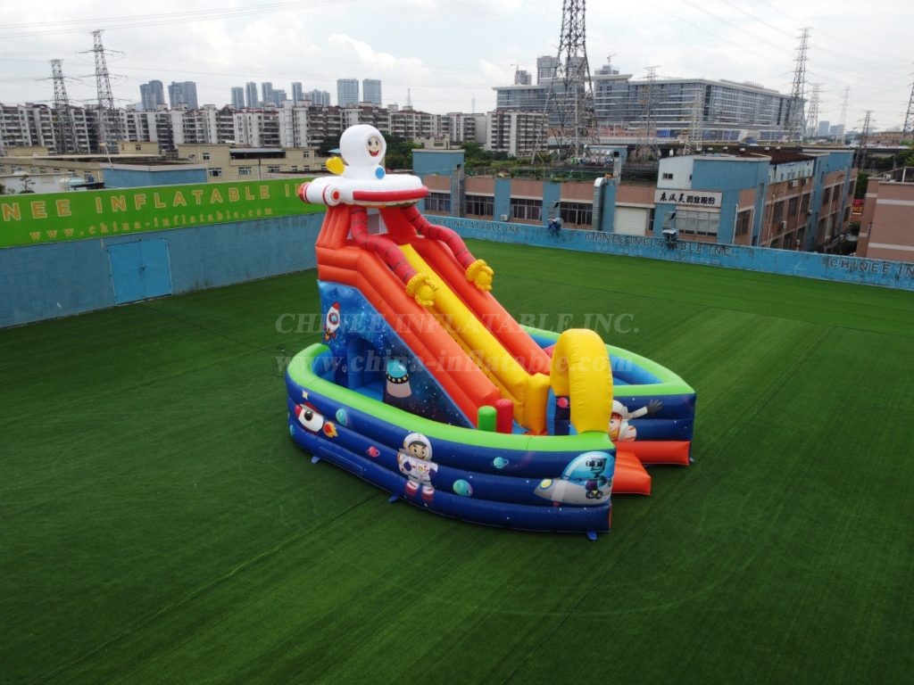 T8-1408 Space Inflatable Slide Kids Playland