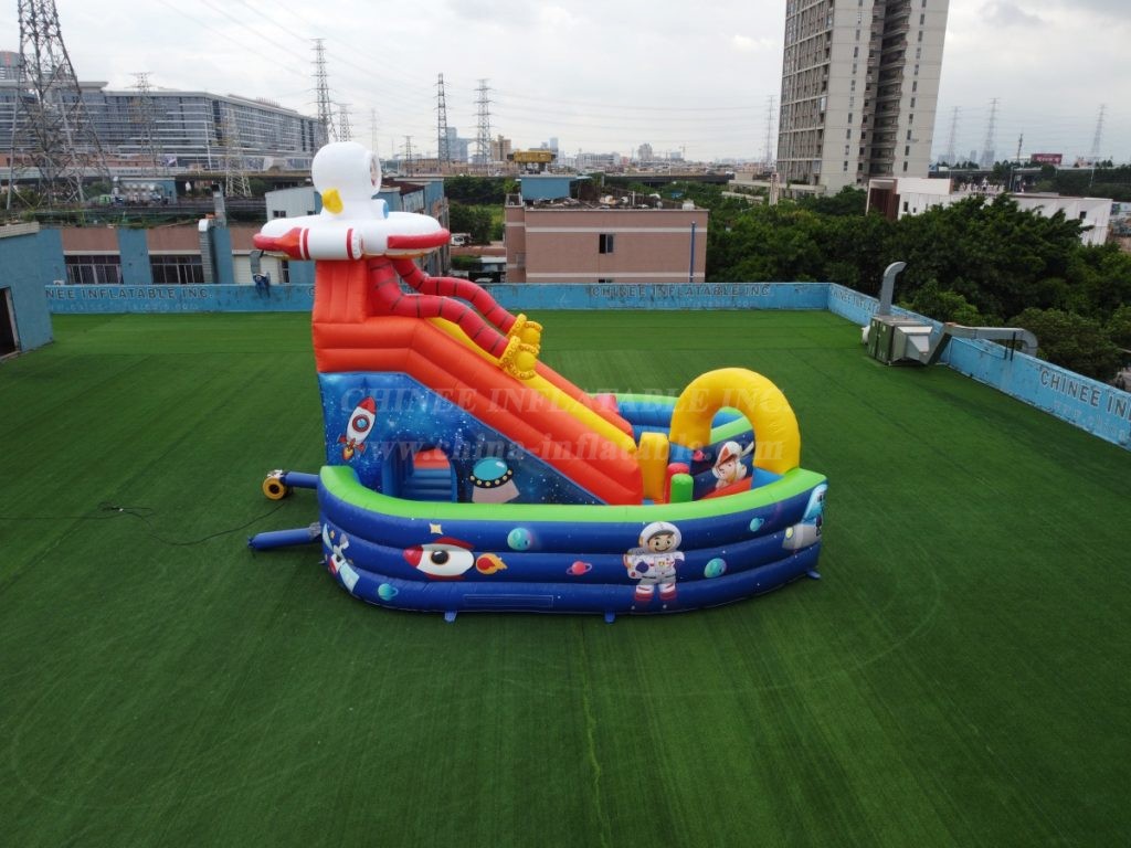 T8-1408 Space Inflatable Slide Kids Playland