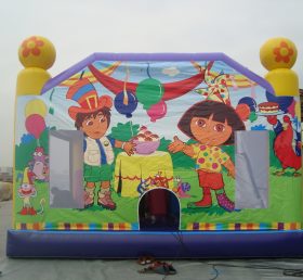 T2-2572 Trampoline gonflable Dora