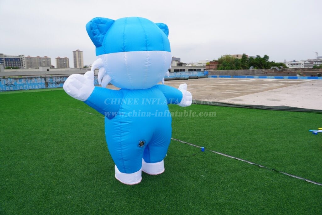 M1-10 Blue Cat Inflatable Moving Cartoon