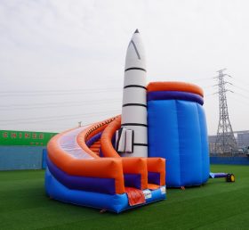 T8-133 Rocket Space Travel Theme Enfants Business Party Fun Inflatable Tags Portfolio avec