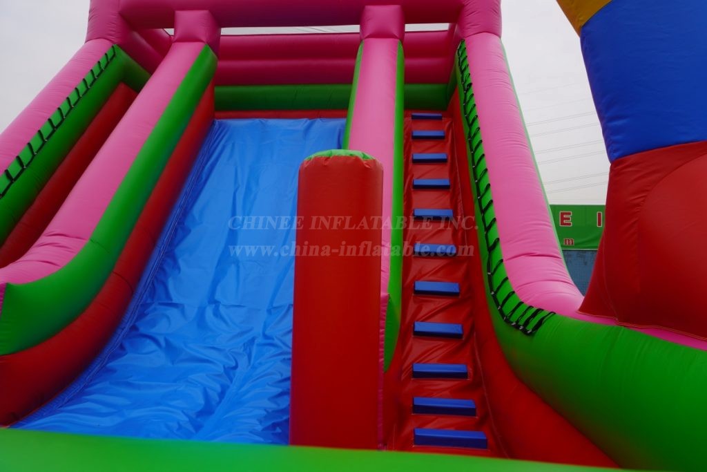 T8-1210 Funny Clown Inflatable Slides