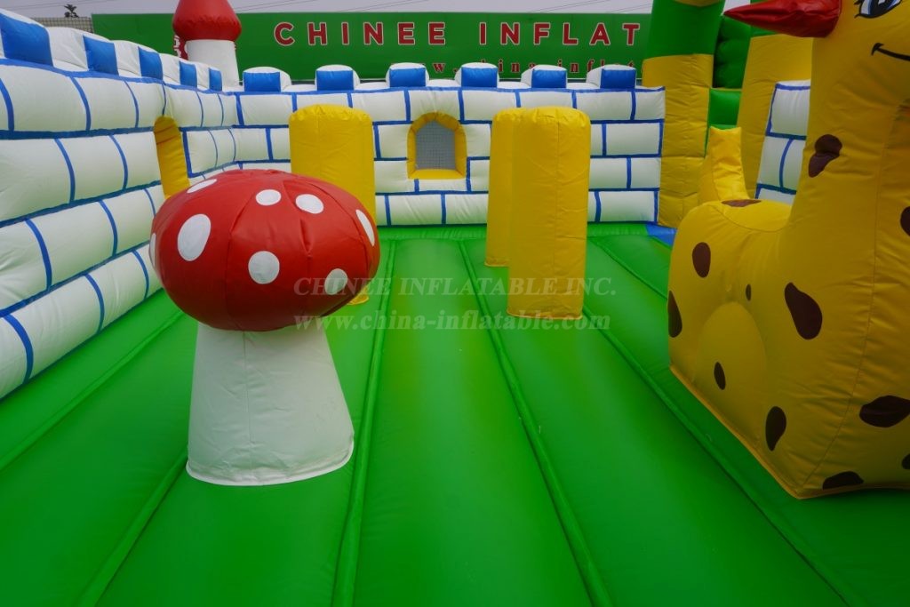 T1-2 Jungle Theme Inflatable Castle Bouncers