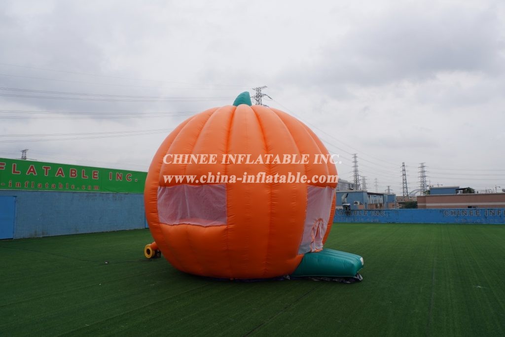 T4-34 Funny Giant Inflatable Pumpkin Bouncer /Halloween Inflatable Jumping Castle With Blower For Kids