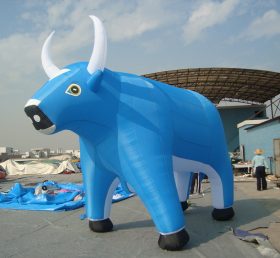 Cartoon1-711 Bande dessinée gonflable Blue Bull