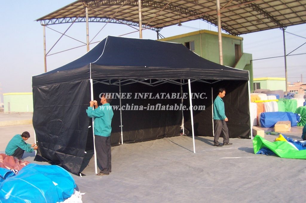 F1-40 Black Folding Tent For Commercial Use