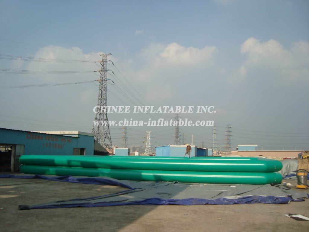 Pool2-512 Two Layer Long Green Inflatable Pool