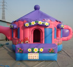 T2-2422 Trampoline gonflable rose