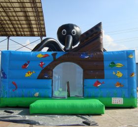T2-2795 Trampoline gonflable Octopus