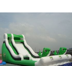 T8-1009 Toboggan gonflable Green Fish