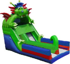 T8-120 Toboggan gonflable dinosaure pour enfants