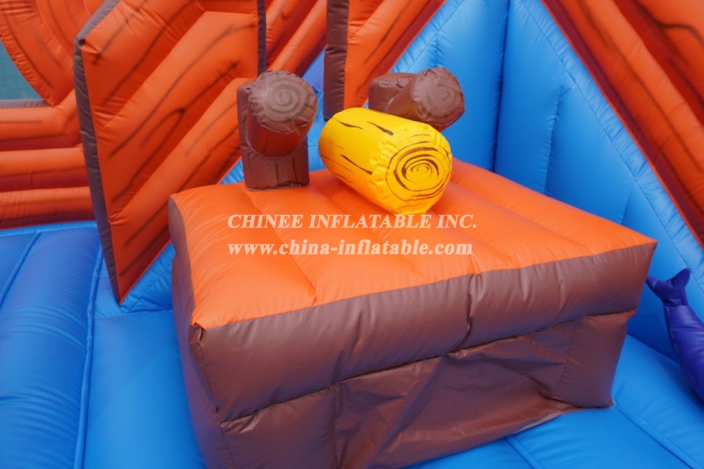 T8-1398 Inflatable Pirate Ship Castle Captain Slide