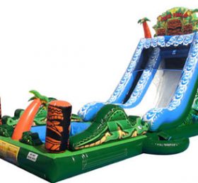 T8-1427 Toboggan gonflable de la jungle