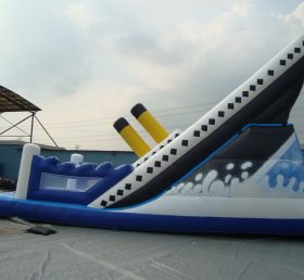 T8-176 Toboggan sec gonflable Titanic