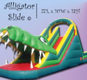 T8-184 Toboggan gonflable Crocodile