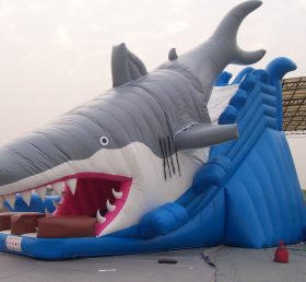 T8-251 Shark géant toboggan gonflable pour enfants