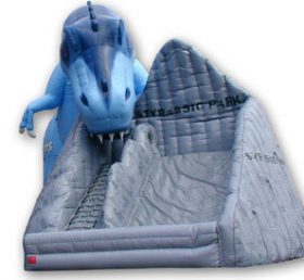 T8-400 Toboggan gonflable dinosaure pour enfants adultes