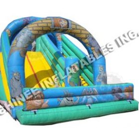 T8-567 Toboggan de trampoline de carton gonflable commercial