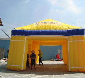 Tent1-392 Tente gonflable extérieure jaune