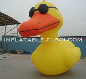 Cartoon1-691 Cartoon gonflable de canard jaune