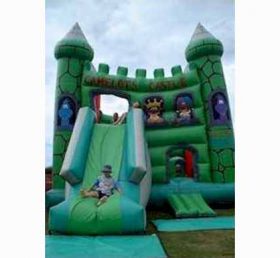 T2-1006 Trampoline gonflable Green Castle