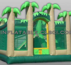 T2-2042 Trampoline gonflable thème de la jungle