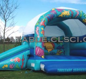 T2-2046 Trampoline gonflable pour le monde sous-marin