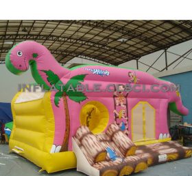 T2-2633 Trampoline gonflable de dinosaure Pierrafeu