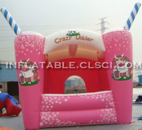 T2-2847 Trampoline gonflable rose