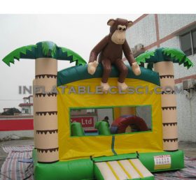 T2-3105 Trampoline gonflable thème de la jungle