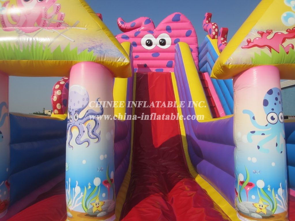 T8-1522 Inflatable Slide Undersea World Giant Slide