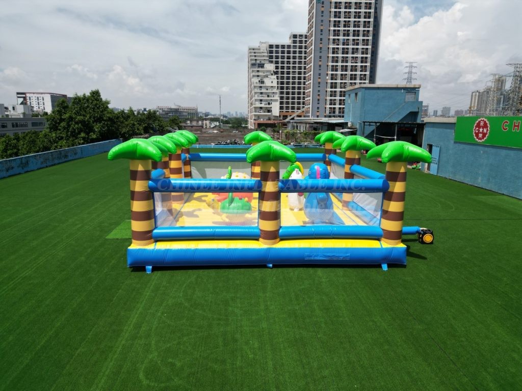 T6-504 Jungle Theme Inflatable Park