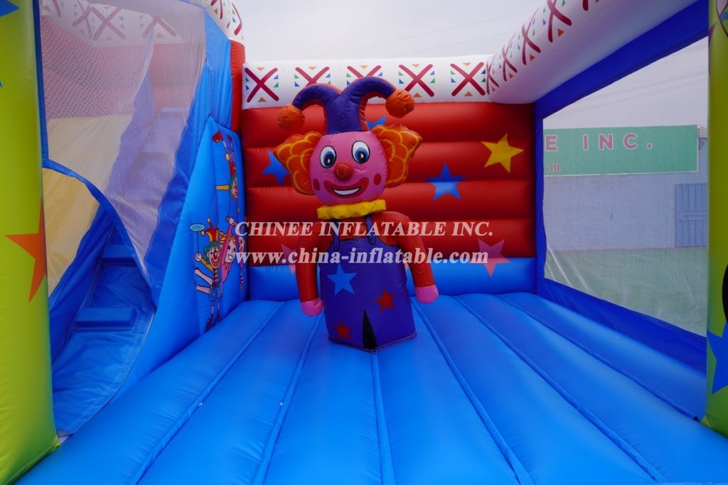 T2-3334 Clown Inflatable Castle Clown Circus Jumping Castles