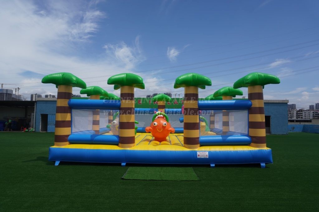 T6-504 Jungle Theme Inflatable Park