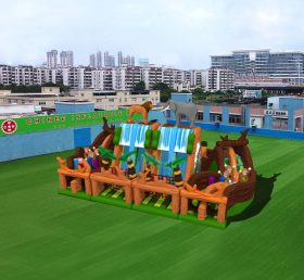 T6-457 Jeux gonflables géants pour enfants sur le thème de la jungle