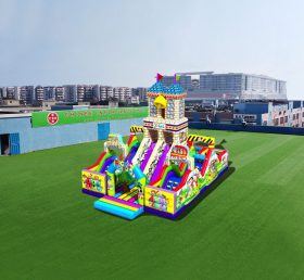 T6-462 Cartoon géant gonflable parc d'attractions pour enfants glisse