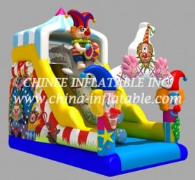 T8-1439 Toboggan gonflable Happy Clown