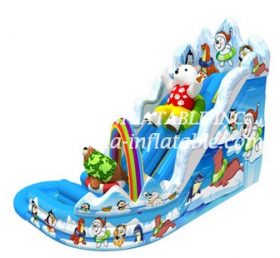 T8-1460 Toboggan gonflable Rainbow Bear