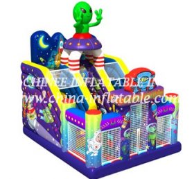 T8-1485 Univers gonflable pour enfants glissade sèche