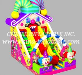 T8-1489 Toboggan gonflable Happy Clown