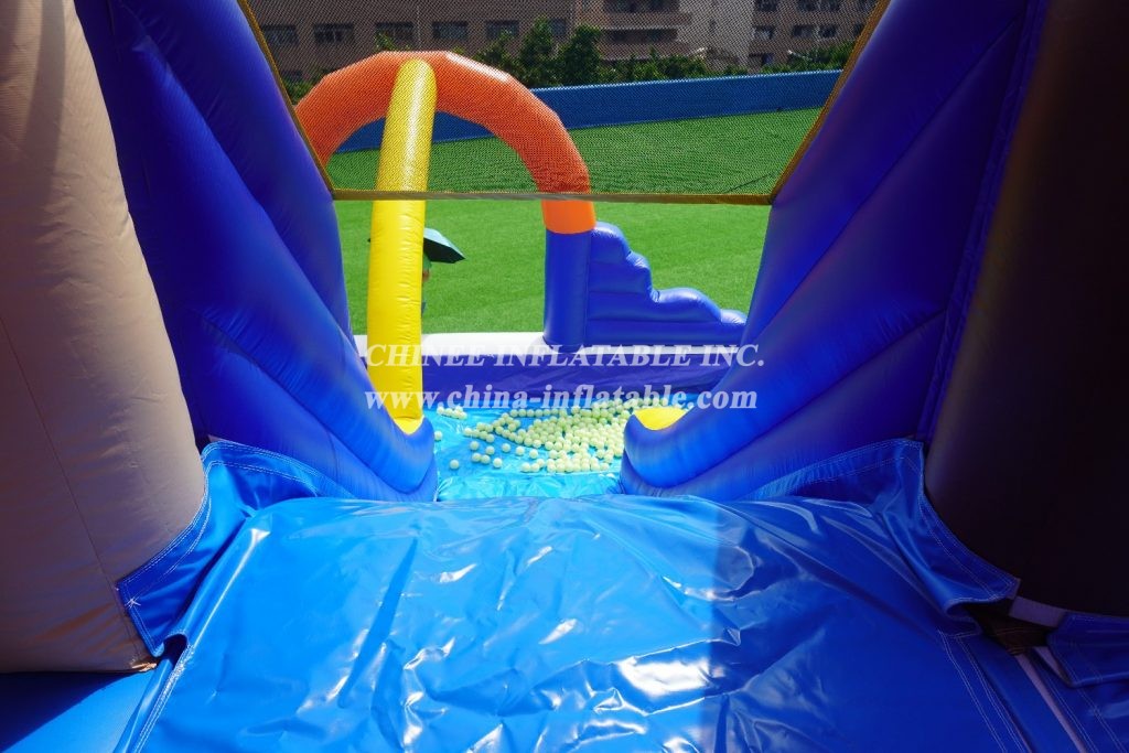 T6-608 Large Water Slide With Pool