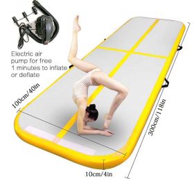 AT1-085 Trampoline gonflable Gymnastique Tapis gonflable Juegos Tapis gonflable Tapis gonflable Tapis de plancher/Entraînement/Cheerleading/Plage/Parc/Aquatique