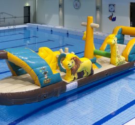 WG1-042 Lions et girafes gonflables flottants parc de sports nautiques piscines jeux