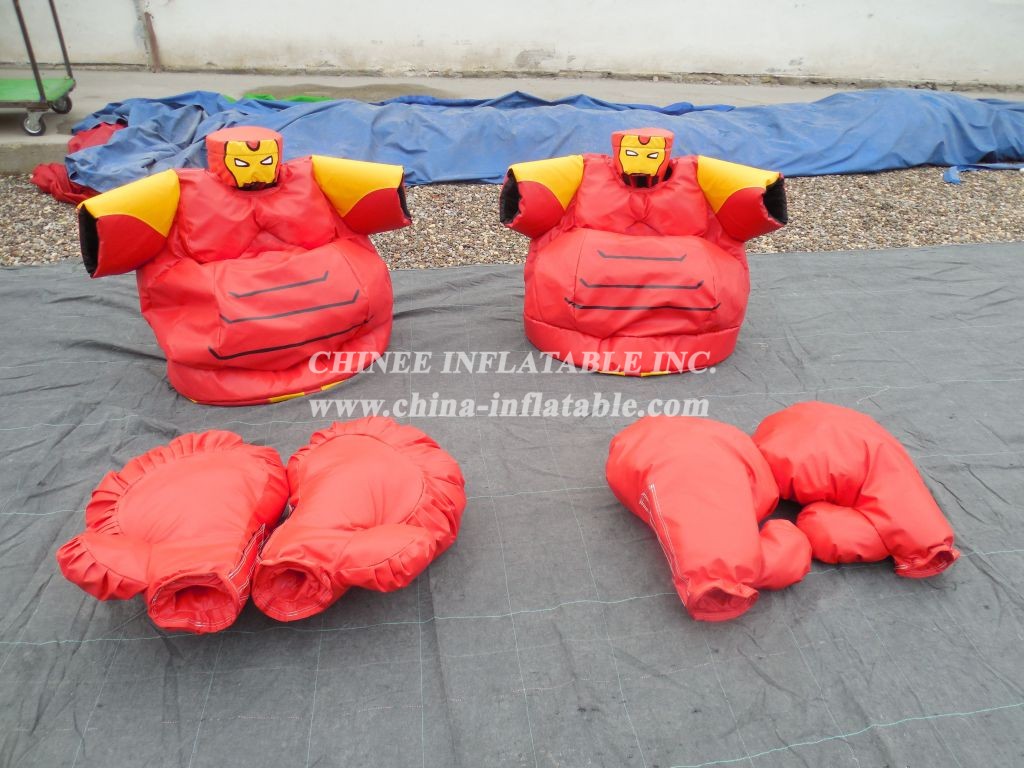 SS1-6 Adult Iron Warrior Superhero Sumo Set