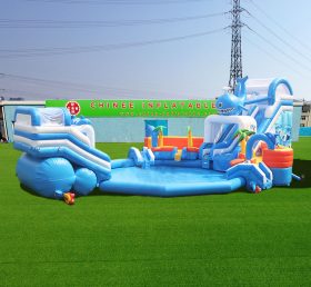 Pool2-713 Baleine Gonflable Ski nautique Piscine Parc aquatique